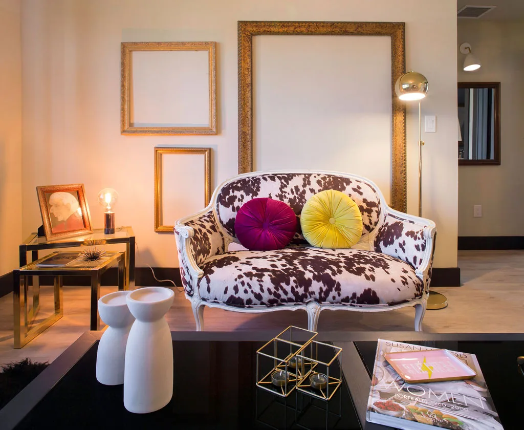 Artful living room at We Are Authentic